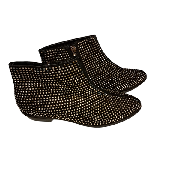 Studded Black Ankle Boots - Picture 5 of 9